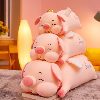 Gấu Bông Heo Sweet Vương Miện Nằm Cao Cấp Xưởng Gấu Bông Việt Nam