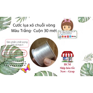 Dây cước tơ gân lụa co giản tốt, bền dai chuyên dùng xỏ dây chuỗi vòng tay, tự xâu vòng tay handmade dễ dàng xinh xắn