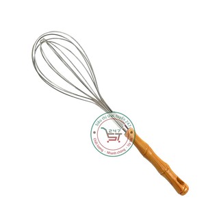 Cây đánh trứng inox bằng tay nhiều kích thước bền đẹp sáng bóng