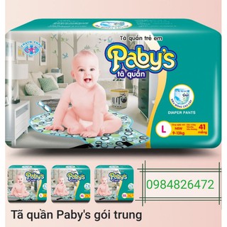 Bỉm quần Paby's Thạch thảo đủ size M132/L123/XL114/XXL108 miếng kèm 1 tã km