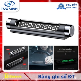 Bảng ghi số điện thoại trên táp lô hiển thị 2 số - Baseus Dual Metal Temporary Parking Number Card