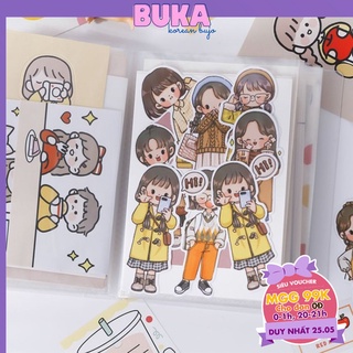 Collect book A6 Buka album ảnh sổ lưu trữ sticker 40 tờ 128*162mm SML