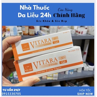 Gel hỗ trợ giảm mụn Vitara clinda gel 15g