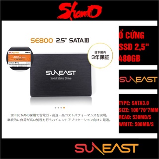 Ổ cứng SSD 480GB SunEast ( SE800 2.5” SATA III – Hàng nội địa Nhật ) – Chính Hãng – Bảo hành 3 năm