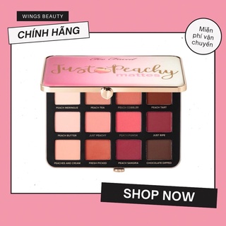 MUA 1 TẶNG 1 - Bảng phấn mắt TOO FACED Just Peachy Mattes Velvet Matte Eye Shadow Palette
