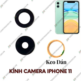 mặt kính camera iphone 11 có sẵn keo dán