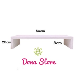 Kệ gỗ máy tính để bàn đa năng, kệ gỗ trắng chuyên decor bàn học gỗ xịn màu trắng kích thước 8*20*50cm