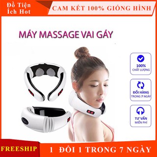 Máy massa cổ vai gáy 3D ứng dụng massage xung điện giảm đau nhức, phục hồi cơ thể