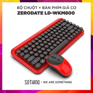 Bộ Chuột + Bàn Phím Không Dây Giả Cơ ZERODATE LD-WKM800 - Hàng Chính Hãng