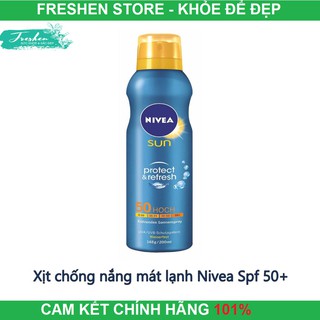 ✅ (CHÍNH HÃNG) xịt chống nắng mát lạnh NIVEA 200ML