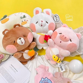 Thú bông nhắm mắt đeo túi (23cm)