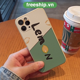 Ốp iphone hình lemon xanh ngát viền vuông bvc ốp lưng iphone 6/7/8/se2020/xr/xsmax/x/14pro/14plus/13/12pro/11promax