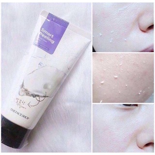 tẩy tế bào chết da mặt The Face Shop tẩy da chết giảm mụn nám tàn nhang dưỡng trắng da se khít lỗ chân lông [tặng máy]