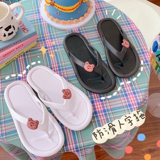 (ảnh+video)dép nữ xỏ ngón đúc tràn viền đế logo cute hót 2021