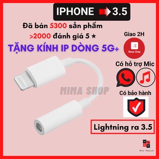 Jack chuyển đổi Lightning Iphone sang tai nghe 3.5/Jack chuyển đổi tai nghe 3.5 sang chui Lightning Iphone-Bật Blutooth
