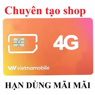 Sim số vietnamobile nhận mã code chuyên tạo Shopee - 6 tháng