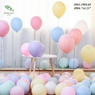 Set 50 Bóng Màu Pastel Loại Dày 10 inch, Có Ảnh Thật