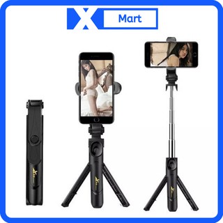 Gậy chụp hình Tripod kiêm giá đỡ điện thoại chụp hình có remote bluetooth XT-09 XT-10