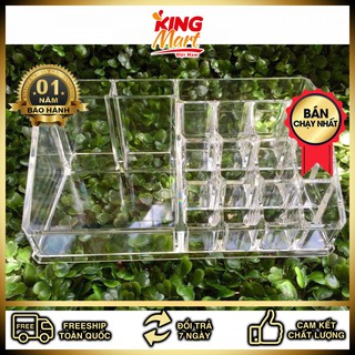 Khay đựng son 16 ô mika chắc chắn tiện dụng