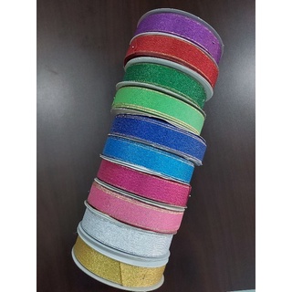 Ruy băng viền kim tuyến 2cm- ĐƯỢC CHỌN MÀU