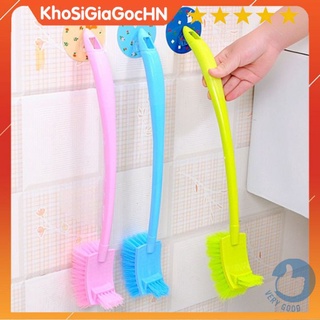 Chổi cọ toilet 2 đầu, dụng cụ làm sạch bồn cầu sieubuon