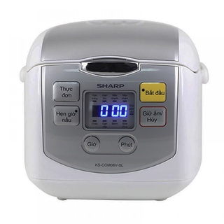 [Mã ELHADEV giảm 4% đơn 300K] Nồi Cơm Điện Tử Sharp KS-COM08V-SL 0.72L – Hàng Chính Hãng