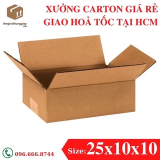 20 HỘP GIẤY 25x10x10 CARTON ĐÓNG HÀNG SHIP COD-Thùng giấy giá rẻ-Thùng giấy có sẵn-Sỉ lẻ thùng giấy-Xưởng thùng giấy