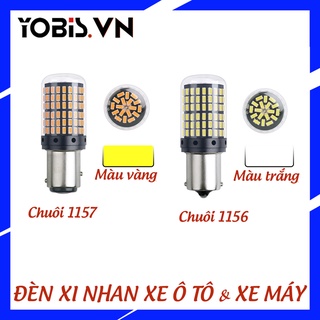 Bóng đèn Led 1156, 1157 ánh sáng trắng, vàng trong suốt 12 - 28v