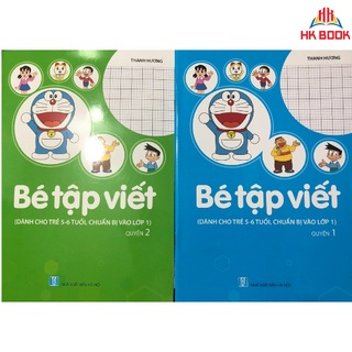 Sách - Combo Bé Tập Viết - Dành cho trẻ 5 - 6 tuổi - Chuẩn bị vào lớp 1 - Quyền 1,2 (2 cuốn)