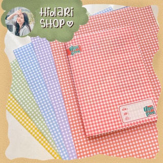 Set 5 tờ giấy Bao Tập Caro Xinh Xắn A5 - Hidari