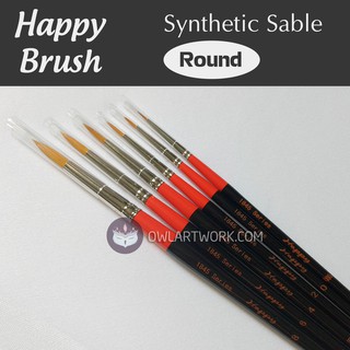 Cọ vẽ màu nước Happy Round Đầu Tròn
