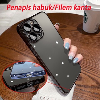 Ốp Điện Thoại Tổng Hợp 3D Trong Suốt Mạ Điện Chống Bụi Cho iPhone 12 12Pro 12Promax 13 13Pro 13Promax