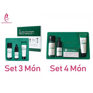 Bộ Kit giảm Mụn Ac Sos Some By Mi AHA-BHA-PHA 30 Days Miracle 3 món, 4 Món