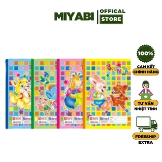 Combo 10 quyền Vở ô ly 48 trang Hồng Hà bạn nhỏ 6*