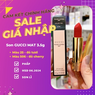 [Duty Free] Son Gucci Matte 25 505 208 506 Có Bill