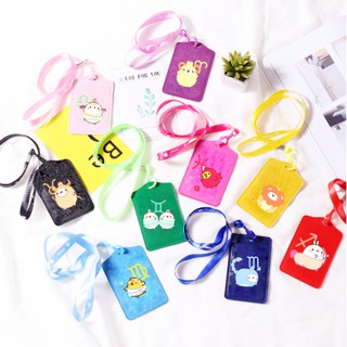 Bao đựng thẻ 12 cung hoàng đạo BTPI32 bao thẻ PU có tai dễ thương cute hoạt hình