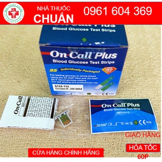 Que thử đường huyết On call plus Mỹ ( Que thử tiểu đường On call plus)