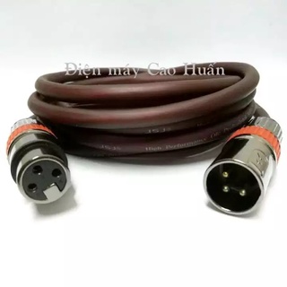 Dây micro cao cấp jack canon 2 đầu cho micro và sound card thu âm dài 1,5m / 2m / 2,5m / 3m / 5m