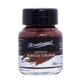 Màu Acrylic Renaissance 20ML - Masterart - Nâu Tối Nung Burnt Umber (BT)#124