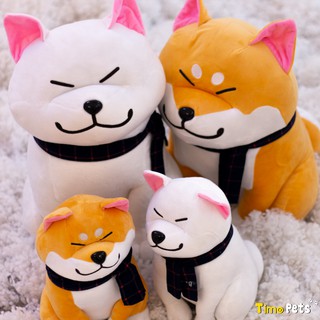 Chó Shiba Nhồi Bông (Màu Trắng &amp; Vàng)