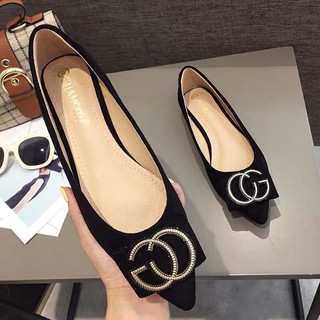 [FREE SHIP 50K] GIÀY BÚP BÊ NỮ CÔNG SỞ ĐẾ BỆT DA LỘN TAG CG MŨI NHỌN SANG XỊN SIÊU RẺ