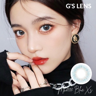 Kính Áp Tròng Lens Xanh Tây Tự Nhiên Hot Douyin Size XS 14mm Có 0 Độ MH0335 Blue