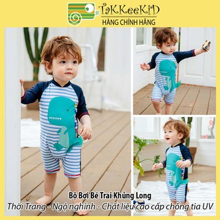 Bộ Bơi Bé Trai, Đồ Bơi Bé Trai Hình Khủng Long Đáng Yêu, Chất Liệu Lycra Cao Cấp