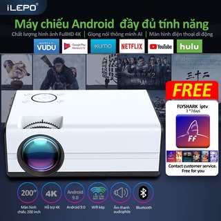 Máy chiếu mini máy chiếu full hd dành cho điện thoại hệ điều hành android 9.0 bảo hành 12 tháng T01A máy chiếu