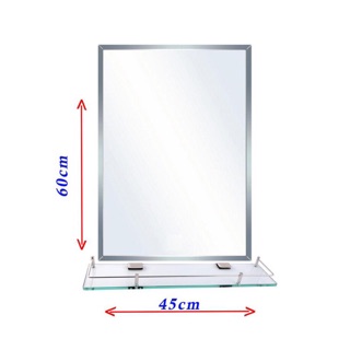 Combo gương kiếng treo tường cùng kệ gương cao cấp