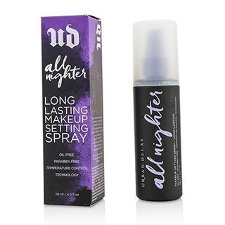 XỊT GIỮ MAKE UP KIỀM DẦU URBAN ALL NIGHTER LONG LASTING MAKEUP SETTING SPRAY 118ML