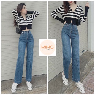 [ẢNH THẬT] QUẦN JEAN BÒ SUÔNG 1 TÚI VUÔNG, QUẦN LƯNG CAO TÔN DÁNG, QUẦN JEAN NỮ RẺ ĐẸP