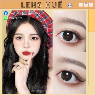 (HÀNG CÓ CẬN) Lens Black tự nhiên mang đi học đi chơi - đen tự nhiên dễ thương ( Lens Huế ) Made In Korea