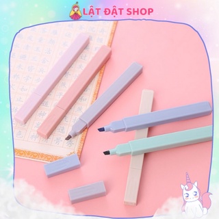 [Mã LIFEB04ALL giảm 10% tối đa 15K đơn 0Đ]  Set 6 bút highlight màu pastel đẹp - Hộp 6 dạ quang màu nhạt