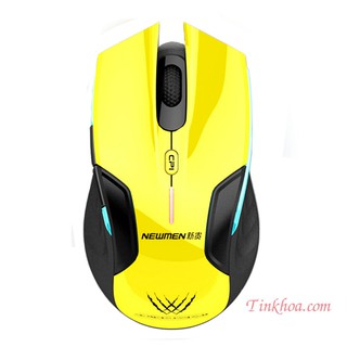 Chuột máy tính Không dây Newmen E500/E500+( Vàng/đen/trắng)